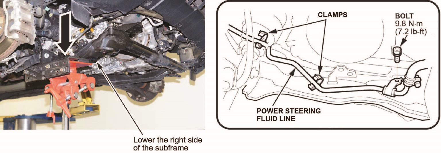 power steering fluid line