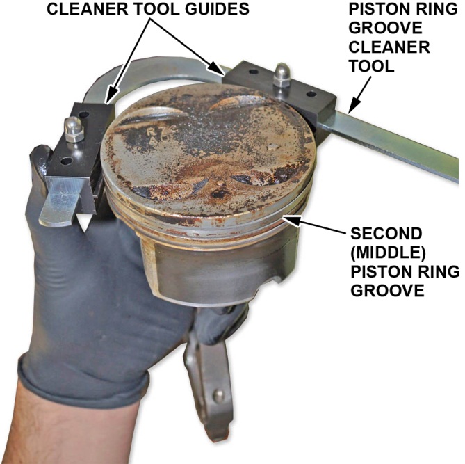 piston ring groove cleaner tool