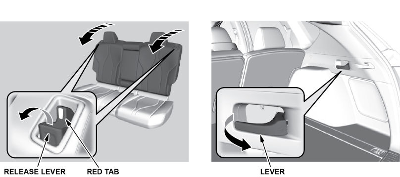 Fold down the passenger-rear seat back